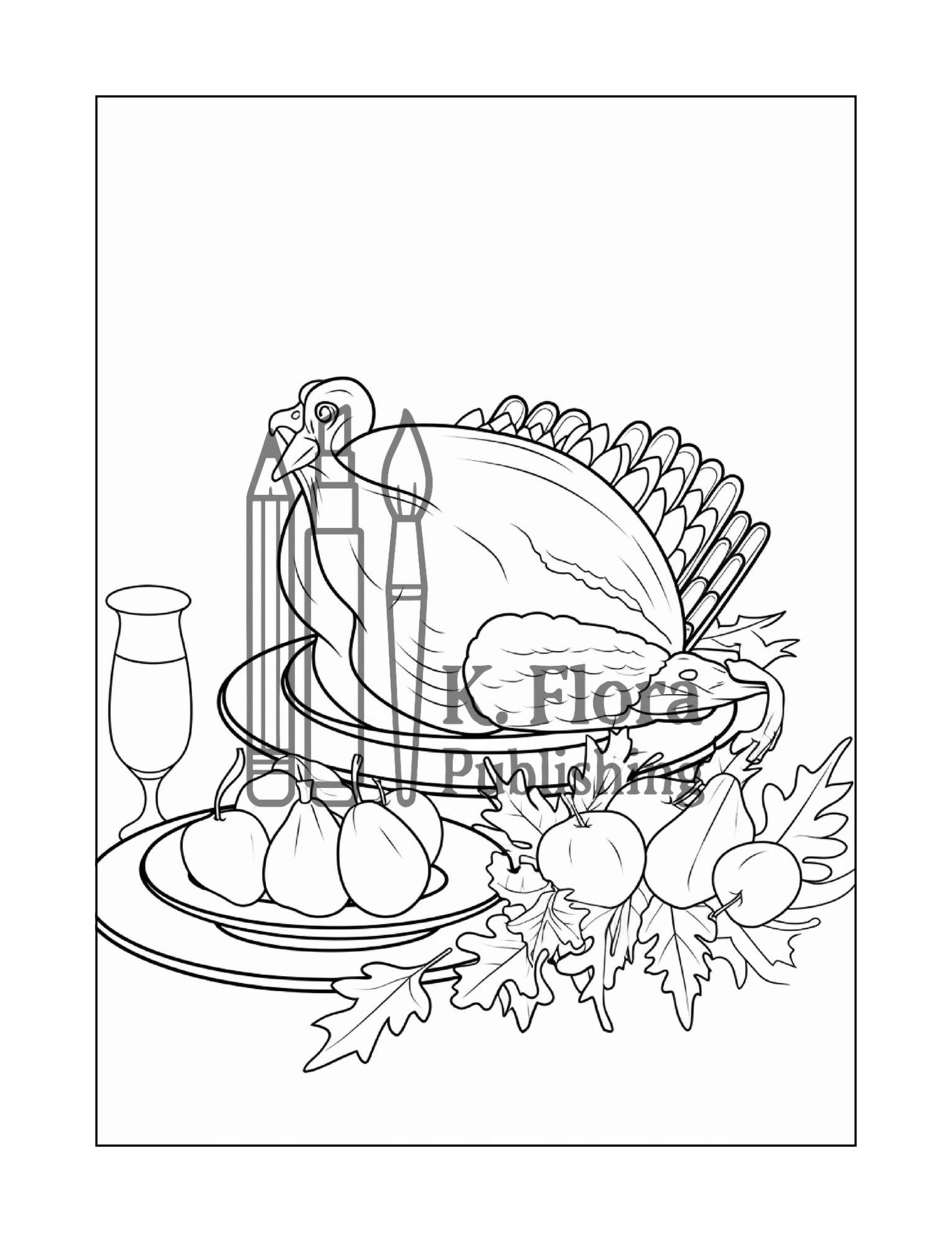 Thanksgiving Coloring Book for Kids - Image 4