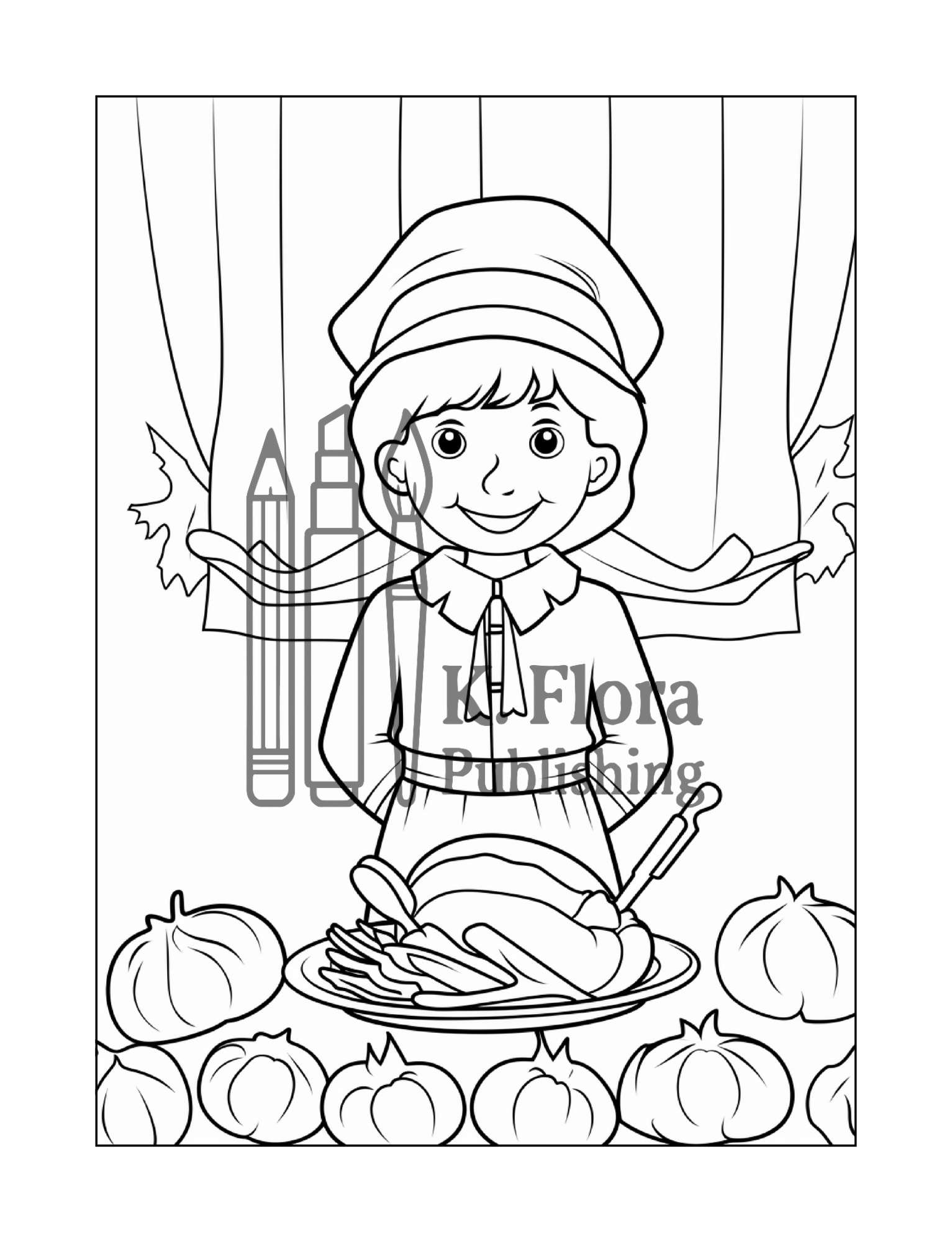 Thanksgiving Coloring Book for Kids - Image 5