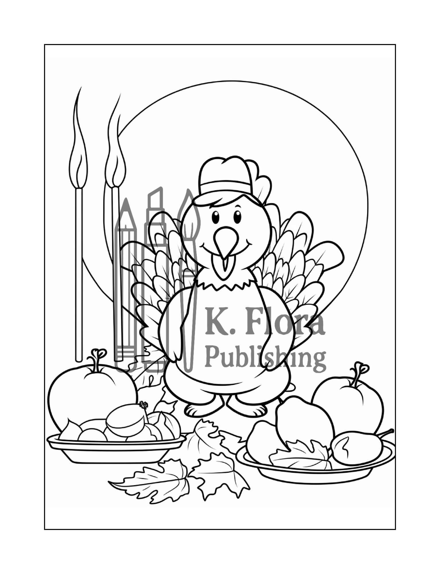 Thanksgiving Coloring Book for Kids - Image 6