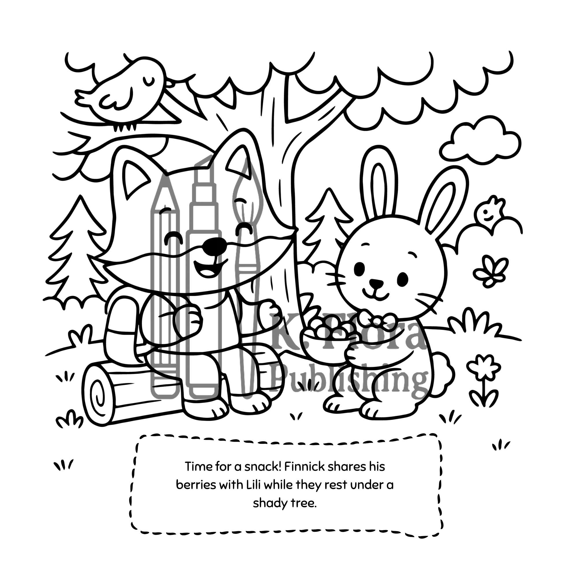 Finnick’s Forest Adventure Cute Coloring Book for Kids Ages 4–8 - Image 6