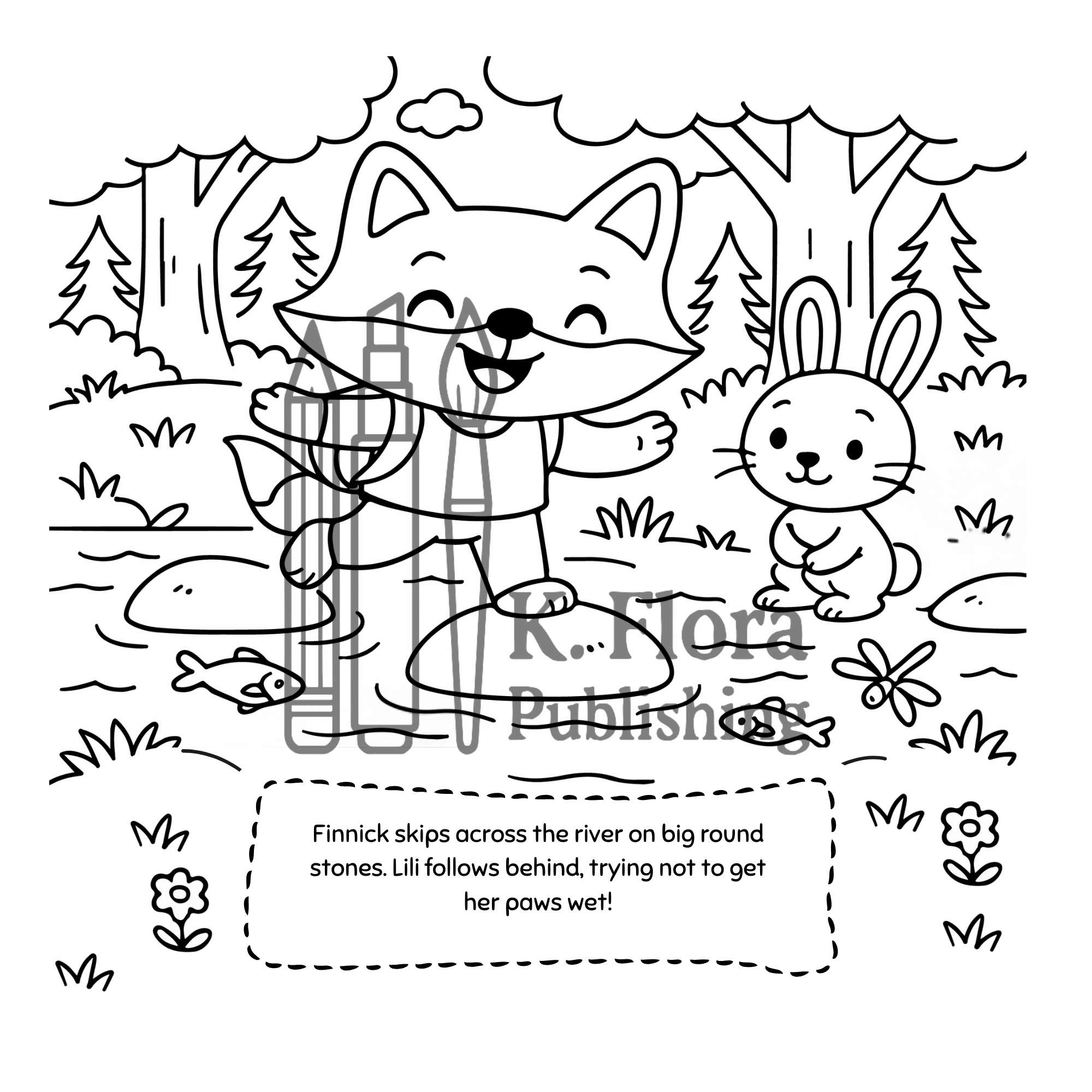 Finnick’s Forest Adventure Cute Coloring Book for Kids Ages 4–8 - Image 7
