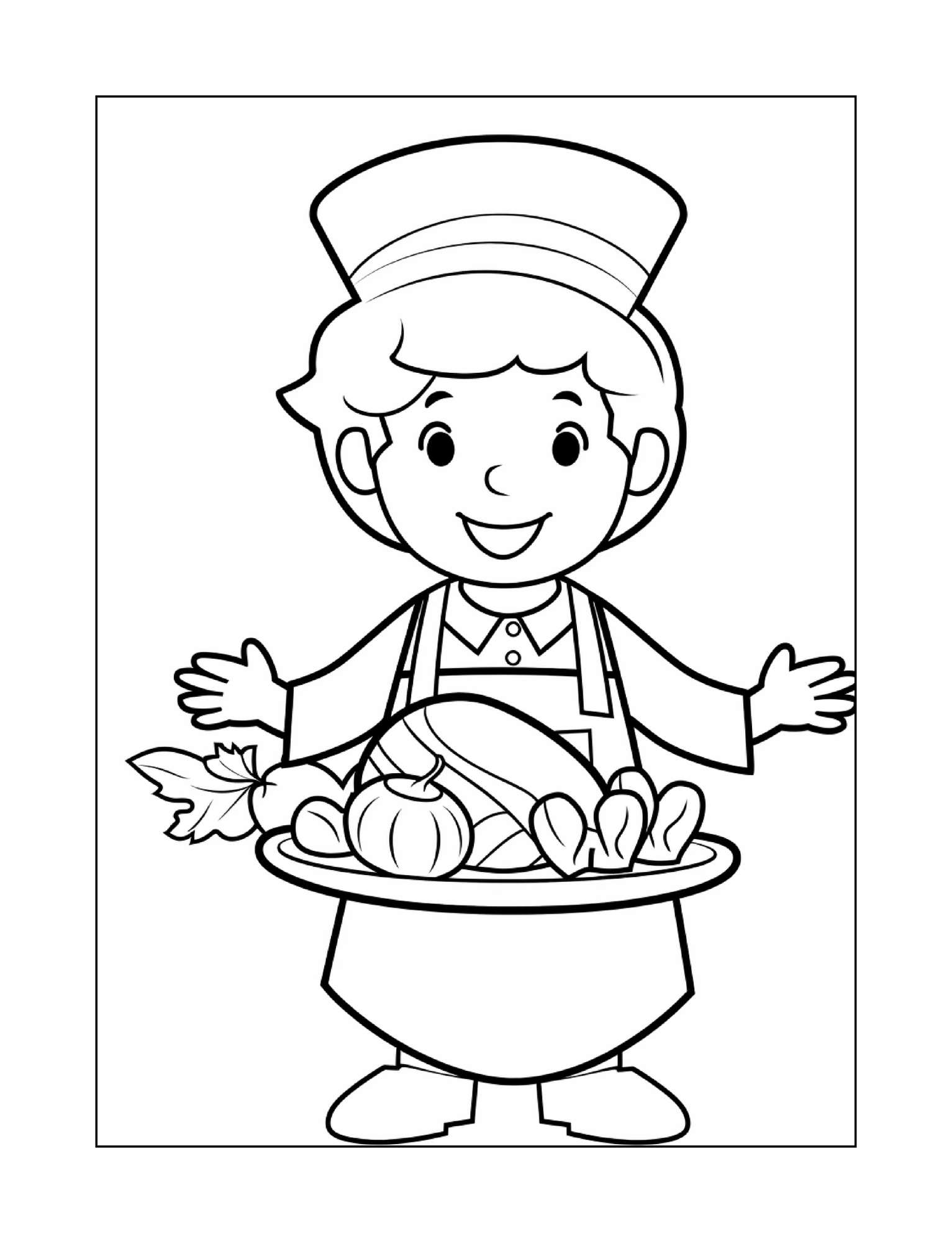 Thanksgiving Coloring Book for Kids - Image 10
