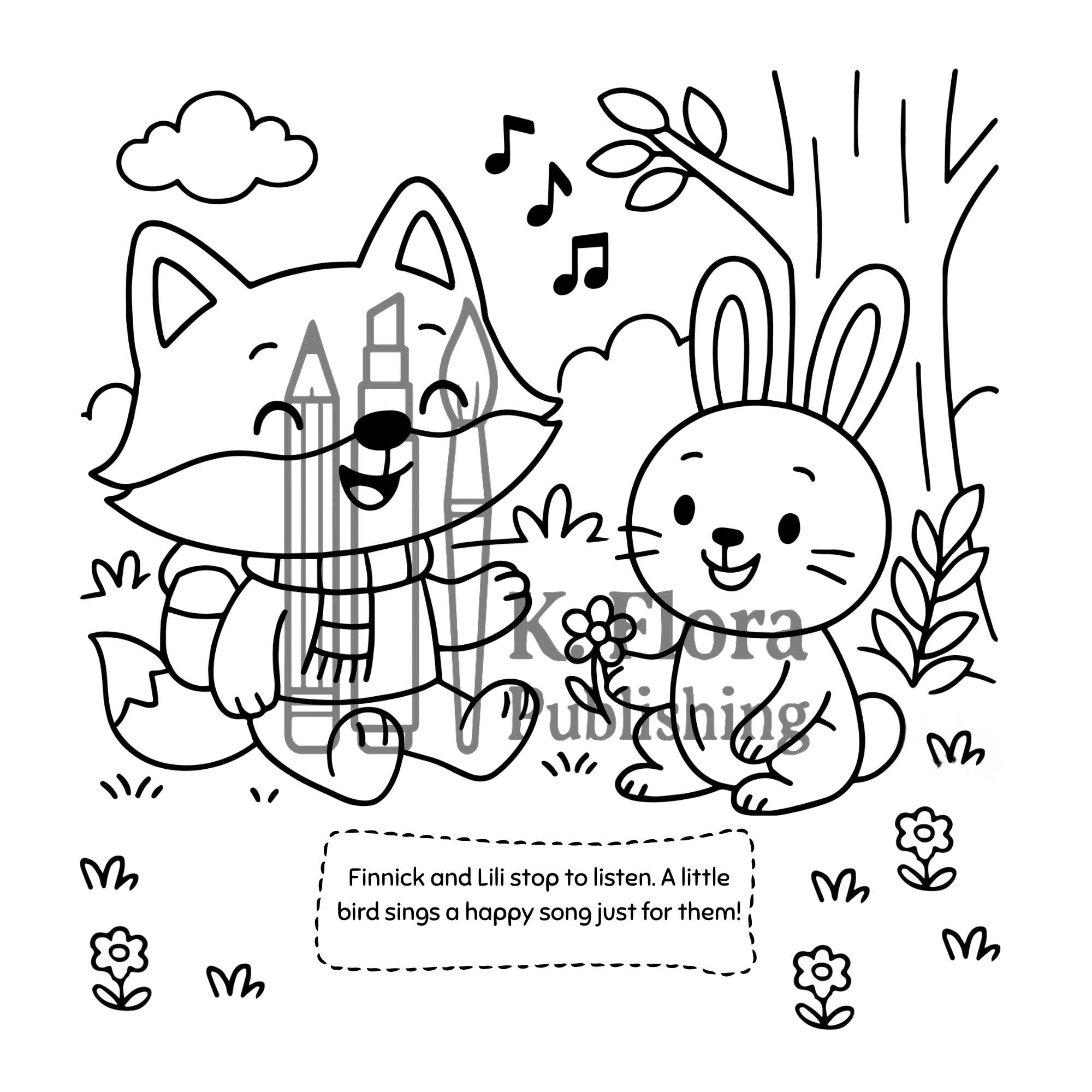 Finnick’s Forest Adventure Cute Coloring Book for Kids Ages 4–8 - Image 8