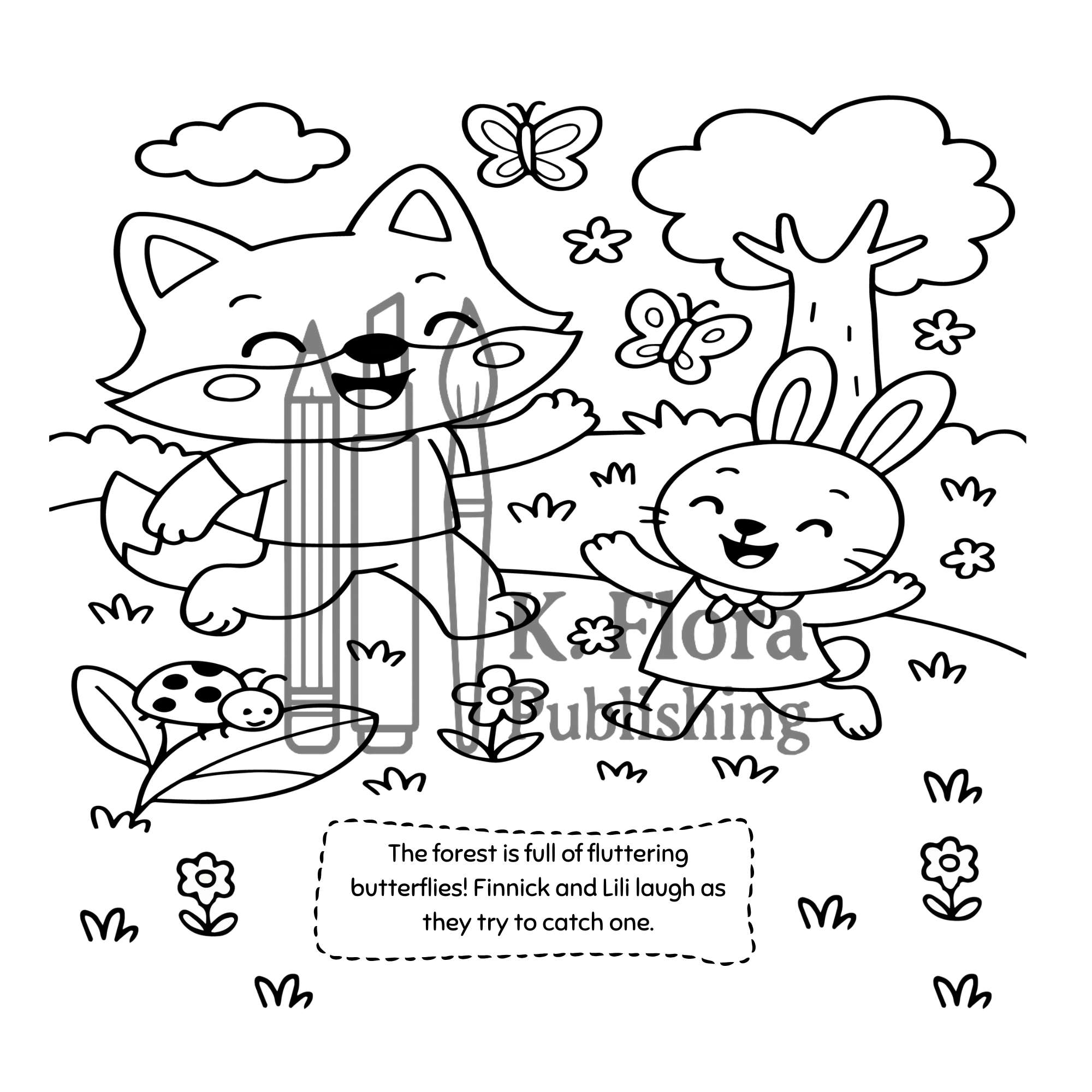 Finnick’s Forest Adventure Cute Coloring Book for Kids Ages 4–8 - Image 9