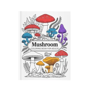 Mushroom Coloring Book for Adults